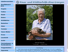 Tablet Screenshot of haus-und-wildtierhilfe-ohne-grenzen.de